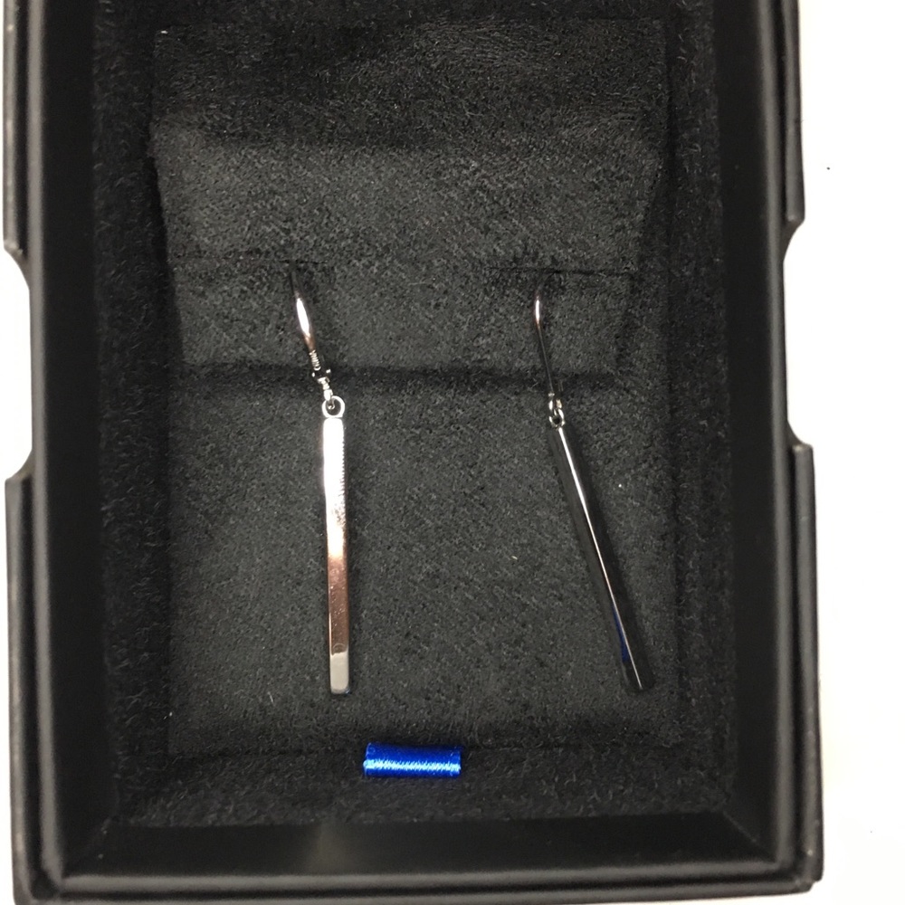 Sterling silver dangling earrings